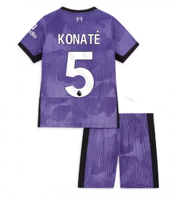 Liverpool Ibrahima Konate #5 Replika Babytøj Tredje sæt Børn 2023-24 Kortærmet (+ Korte bukser)
